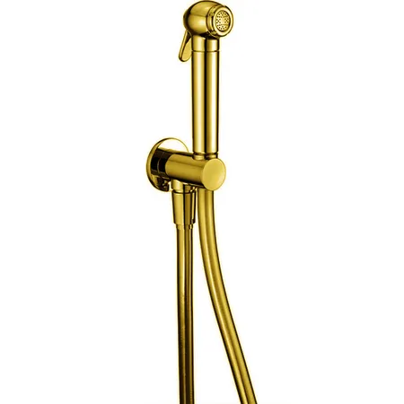 CISAL Shower Гигиенический душ со шлангом,вывод с держателем, цвет: золото