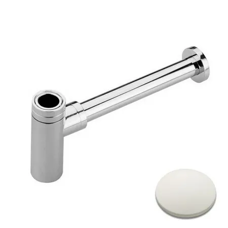 CISAL Сифон 1"1/4 для раковины, цвет Bianco Opaco