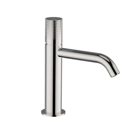 Cisal X32 Смеситель для раковины, на 1отв, излив, цвет: Brushed Stainless Steel