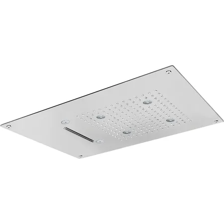 CISAL Zen Shower Встраеваемый верхний душ,3 типа струи,хромотерапия,выключатель,трансформатор, цвет: полированная нержавеющая сталь