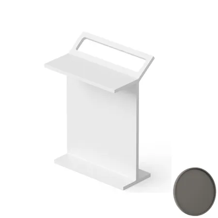 Dea Design Accessories Столик с полотенцедержателем, напольный, Solid Surface, цвет: graphite