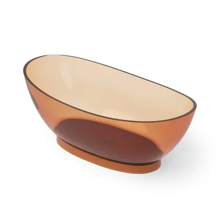 Dea Design Elegant Ванна, отдельностоящая, Glasstech, прозрачная смола, цвет: Sunset R1