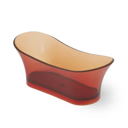 Dea Design Elegant Ванна, отдельностоящая, Glasstech, прозрачная смола, цвет: Sunset R1