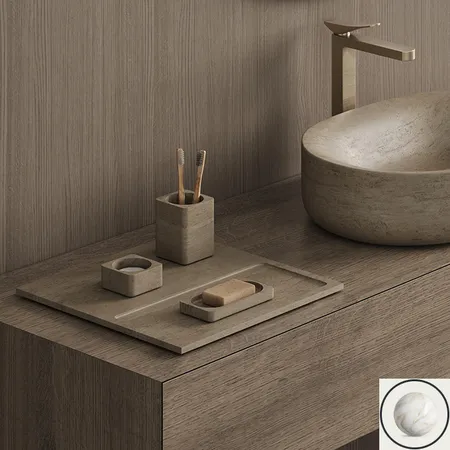 Dea Design Контейнер, настольный, цвет: Calacatta Vagli