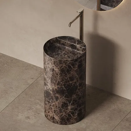 Dea Design Marble Firenze Раковина, напольная, без отв, мрамор, цвет: Dark Emperador