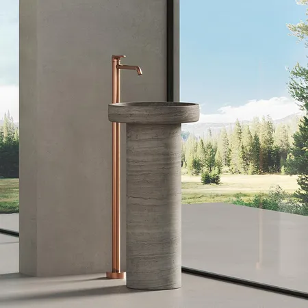Dea Design Marble Prato Раковина, напольная, без отв, мрамор, цвет: Stone Silk