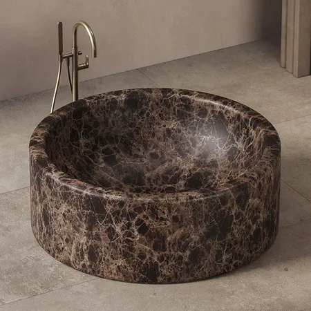 Dea Design Marble Rimini Ванна, отдельностоящая, мрамор, цвет: Dark Emperador