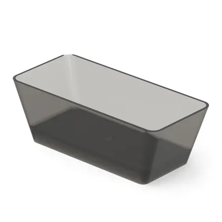 Dea Design Modern Ванна, отдельностоящая, Glasstech, прозрачная смола, цвет: Smoky Black R4