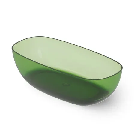 Dea Design Modern Ванна, отдельностоящая, Glasstech, прозрачная смола, цвет: Emerald R3