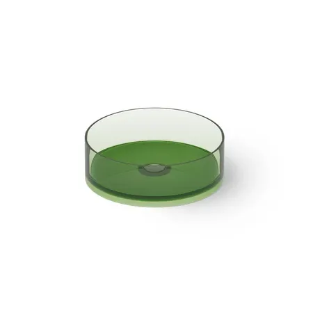 Dea Design Washbasins Раковина, накладная, без отв, Glasstech, прозрачная смола, цвет: Emerald R3