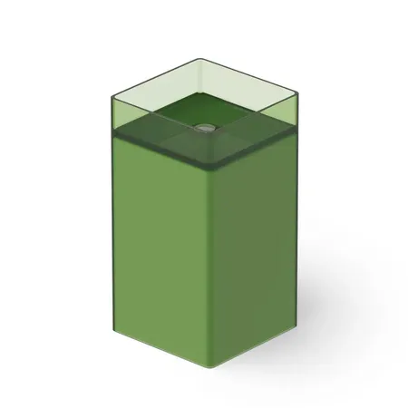 Dea Design Pedestal Basin Раковина, напольная, без отв, Glasstech, прозрачная смола, цвет: Emerald R3