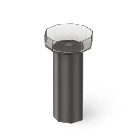 Dea Design Pedestal Basin Раковина, напольная, без отв, Glasstech, прозрачная смола, цвет: Smoky Black R4