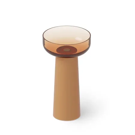 Dea Design Pedestal Basin Раковина, напольная, без отв, Glasstech, прозрачная смола, цвет: Sunset R1