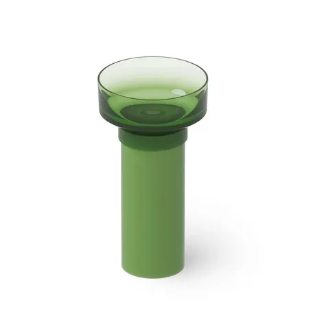 Dea Design Pedestal Basin Раковина, напольная, без отв, Glasstech, прозрачная смола, цвет: Emerald R3