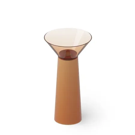 Dea Design Pedestal Basin Раковина, напольная, без отв, Glasstech, прозрачная смола, цвет: Sunset R1