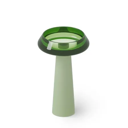 Dea Design Pedestal Basin Раковина, напольная, без отв, Glasstech, прозрачная смола, цвет: Emerald R3