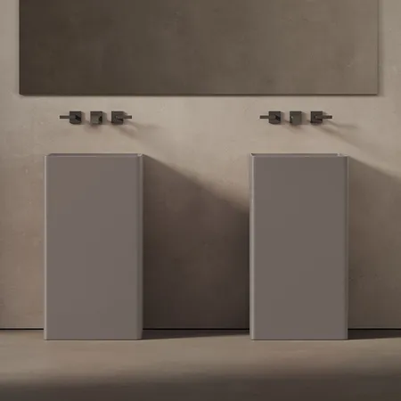 DEA DESIGN Pedestal Basin Раковина напольная, цвет grey brown