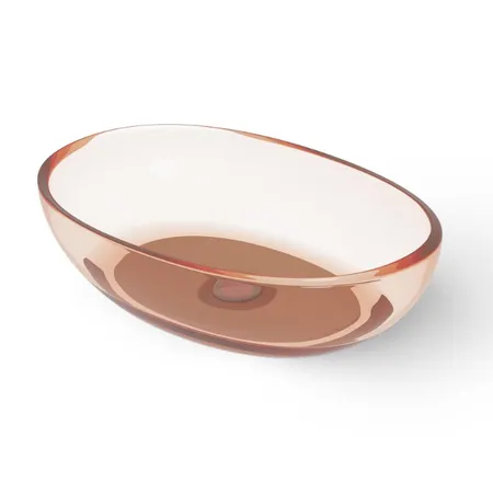 Dea Design Раковина, накладная, без отв, цвет: brown copper