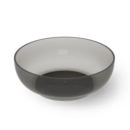 Dea Design Round Ванна, отдельностоящая, Glasstech, прозрачная смола, цвет: Smoky Black R4