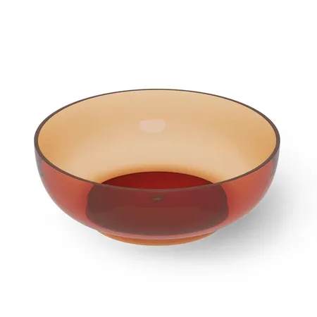 Dea Design Round Ванна, отдельностоящая, Glasstech, прозрачная смола, цвет: Sunset R1