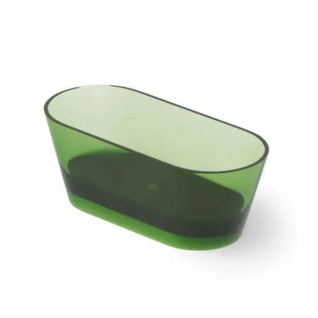 Dea Design Shadow Ванна, отдельностоящая, Glasstech, прозрачная смола, цвет: Emerald R3