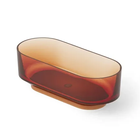 Dea Design Shadow Ванна, отдельностоящая, Glasstech, прозрачная смола, цвет: Sunset R1