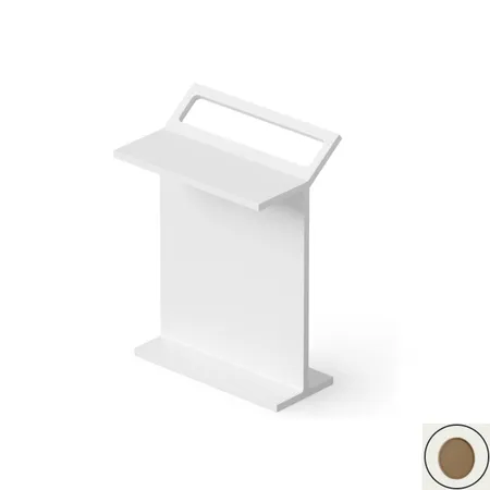 Dea Design Столик с полотенцедержателем, напольный, цвет: dark camel