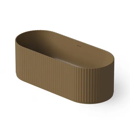 Dea Design Stripes Ванна, отдельностоящая, Solid Surface, цвет: dark camel
