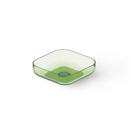 Dea Design Washbasins Раковина, накладная, без отв, Glasstech, прозрачная смола, цвет: Emerald R3