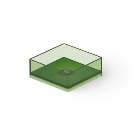 Dea Design Washbasins Раковина, накладная, без отв, Glasstech, прозрачная смола, цвет: Emerald R3