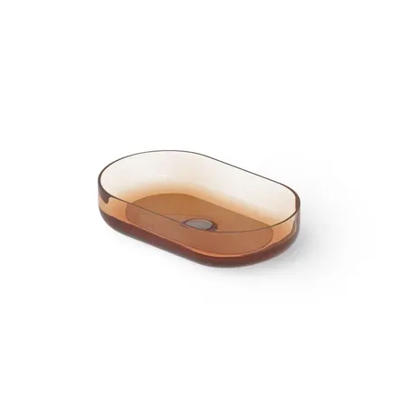 Dea Design Washbasins Раковина, накладная, без отв, Glasstech, прозрачная смола, цвет: Sunset R1