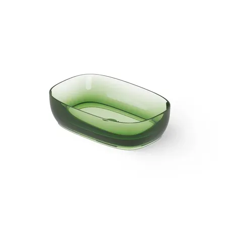 Dea Design Washbasins Раковина, накладная, без отв, Glasstech, прозрачная смола, цвет: Emerald R3
