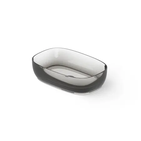 Dea Design Washbasins Раковина, накладная, без отв, Glasstech, прозрачная смола, цвет: Smoky Black R4