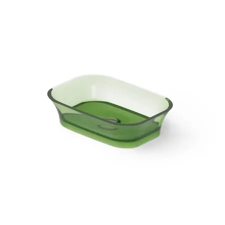 Dea Design Washbasins Раковина, накладная, без отв, Glasstech, прозрачная смола, цвет: Emerald R3