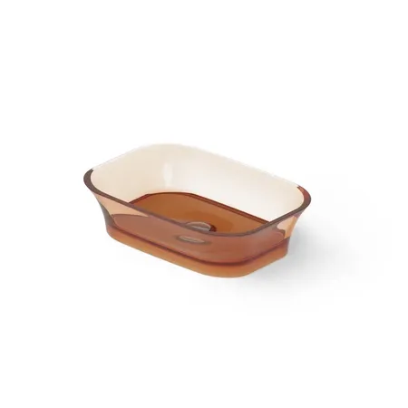 Dea Design Washbasins Раковина, накладная, без отв, Glasstech, прозрачная смола, цвет: Sunset R1