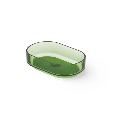Dea Design Washbasins Раковина, накладная, без отв, Glasstech, прозрачная смола, цвет: Emerald R3