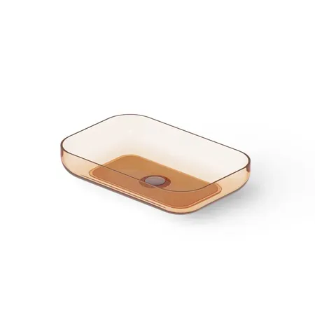 Dea Design Washbasins Раковина, накладная, без отв, Glasstech, прозрачная смола, цвет: Sunset R1