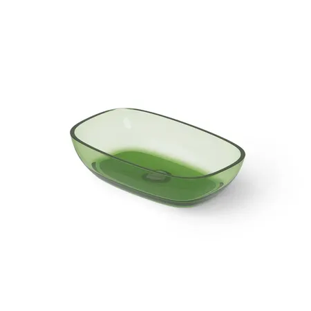 Dea Design Washbasins Раковина, накладная, без отв, Glasstech, прозрачная смола, цвет: Emerald R3