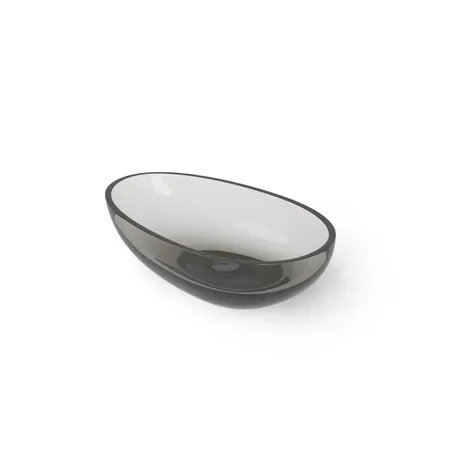 Dea Design Washbasins Раковина, накладная, без отв, Glasstech, прозрачная смола, цвет: Smoky Black R4