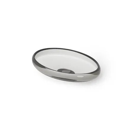 Dea Design Washbasins Раковина, накладная, без отв, Glasstech, прозрачная смола, цвет: Smoky Black R4