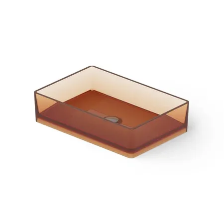 Dea Design Washbasins Раковина, накладная, без отв, Glasstech, прозрачная смола, цвет: Sunset R1