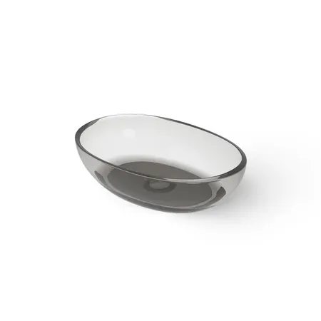 Dea Design Washbasins Раковина, накладная, без отв, Glasstech, прозрачная смола, цвет: Smoky Black R4