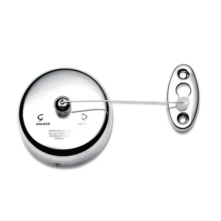 Decor Walther Basic WL Верёвка для белья с настенным креплением, подвесной, цвет: хром