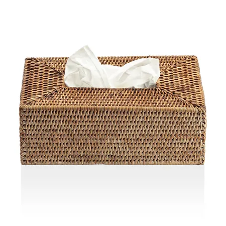 Decor Walther Basket KB Диспенсер для салфеток, настольная, цвет: ротанг темный