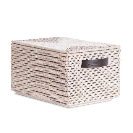 Decor Walther Basket Коробка универсальная, настольная, цвет: ротанг светлый