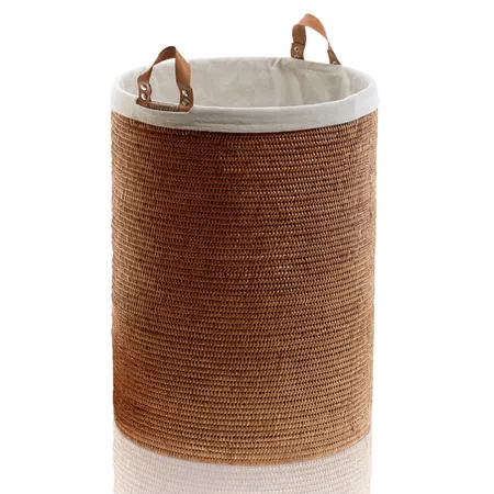 Decor Walther Basket SPA Корзина для белья с ручками, напольная, цвет: ротанг темный