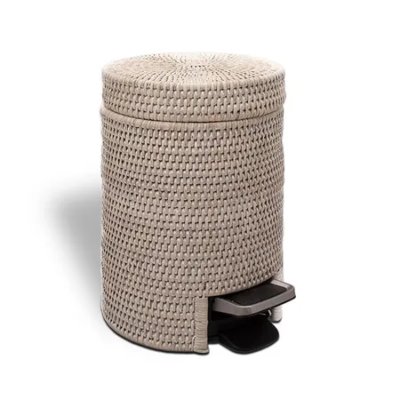 Decor Walther Basket Ведро для мусора, напольное, с педалью, цвет: ротанг светлый
