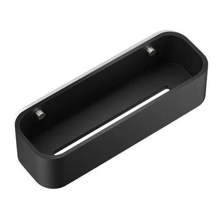 Decor Walther Black Stone DCT30 Душевая полочка, подвесная, цвет: черный матовый / сталь матовая