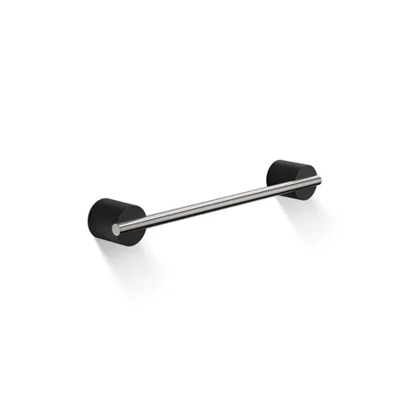 Decor Walther Black Stone HTE30 Полотенцедержатель, цвет: черный матовый / сталь матовая