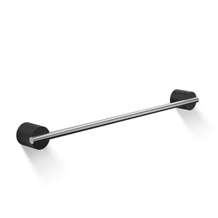 Decor Walther Black Stone HTE45 Полотенцедержатель, подвесной, цвет: черный матовый / сталь матовая